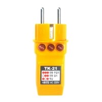 TK-21 콘센트 접지테스터기 어스확인 역상확인 접지/무접지 확인